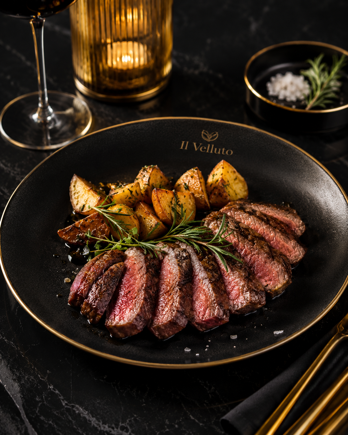 Arrosto con patate dal menu Velluto